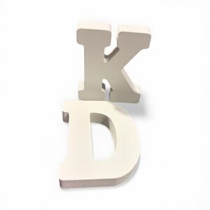 Chic Cream Decorative Letters